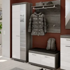 Hochglanz Dielenmöbel Set - Nancys (dreiteilig)