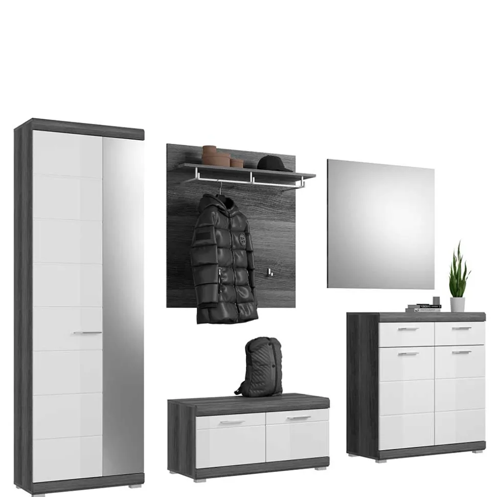 Hochglanz Flurmäbel Kombination - Nancys (fünfteilig)