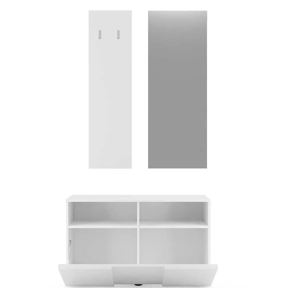 Hochglanz Garderobenmöbel Set - Castalla (dreiteilig)