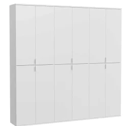 Hochglanz Kleiderschrank Set kompakt - Ejulia (dreiteilig)