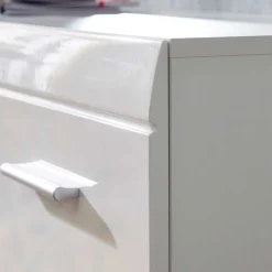 Hochglanz Schuhschrank Tiondon in Weiß