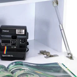 Hochglanz Sekretär Vignola in Weiß