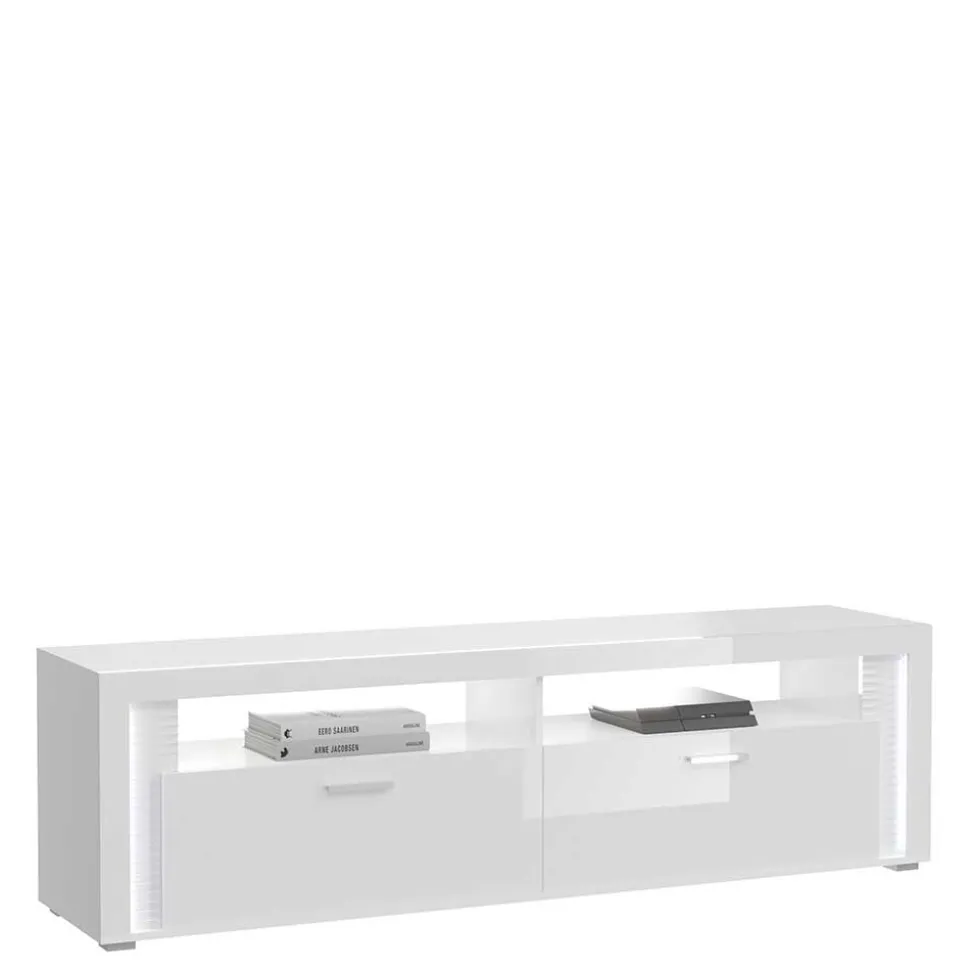 Hochglanz TV Board mit LED Beleuchtung - Gomata