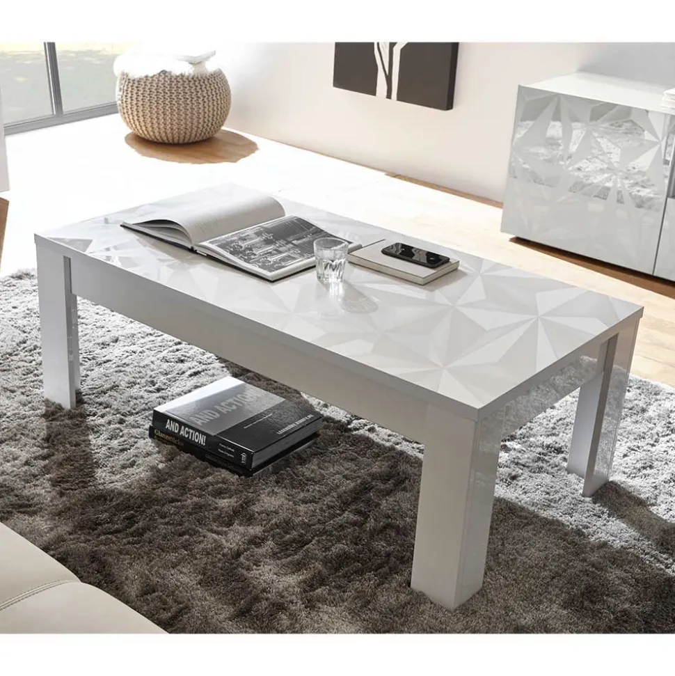 Hochglanz Wohnmöbel in Weiß - Vovasoma (dreiteilig)