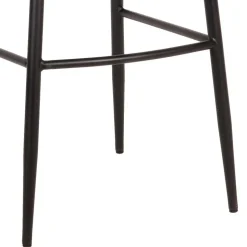 Hochhocker in Rostfarben Braun Samt - Zykla (2er Set)