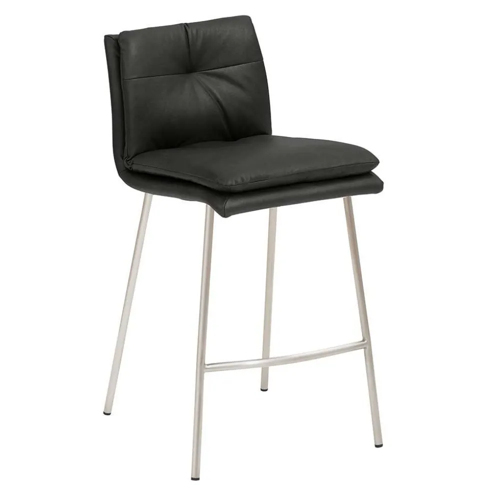 Hochhocker mit Rückenlehne in Dunkelgrau - Hobart