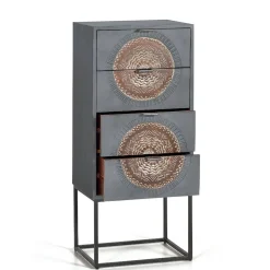 Hochkommode - dekorativ mit Mandalas - Mesusco