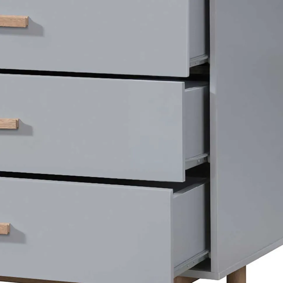 Hochkommode - zweifarbiger Scandi Chic - Caldaro