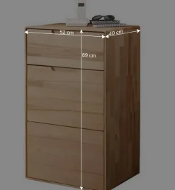 Hochkommode aus Kernbuche Massivholz - Estville