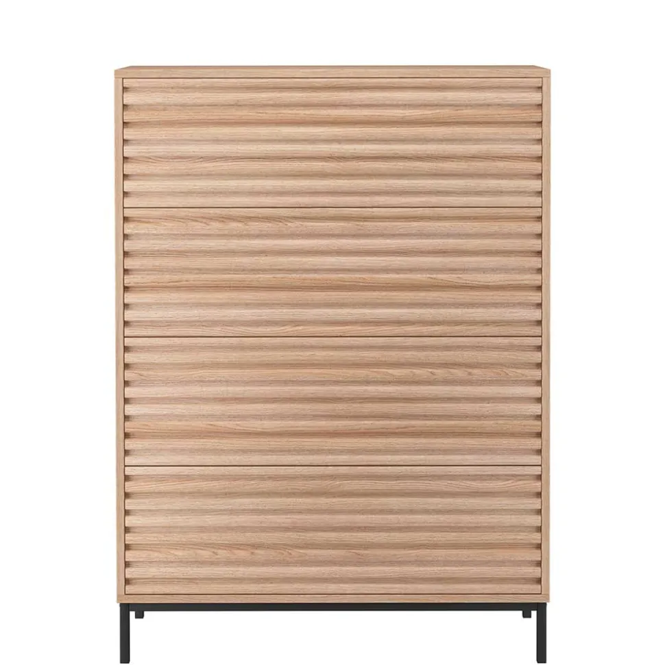 Hochkommode in Eiche Holzoptik - Lunira