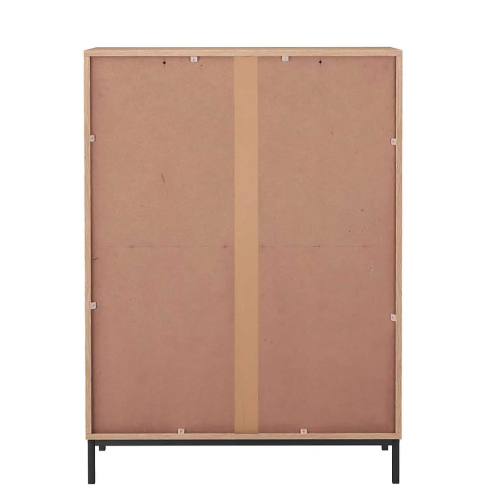 Hochkommode in Eiche Holzoptik - Lunira