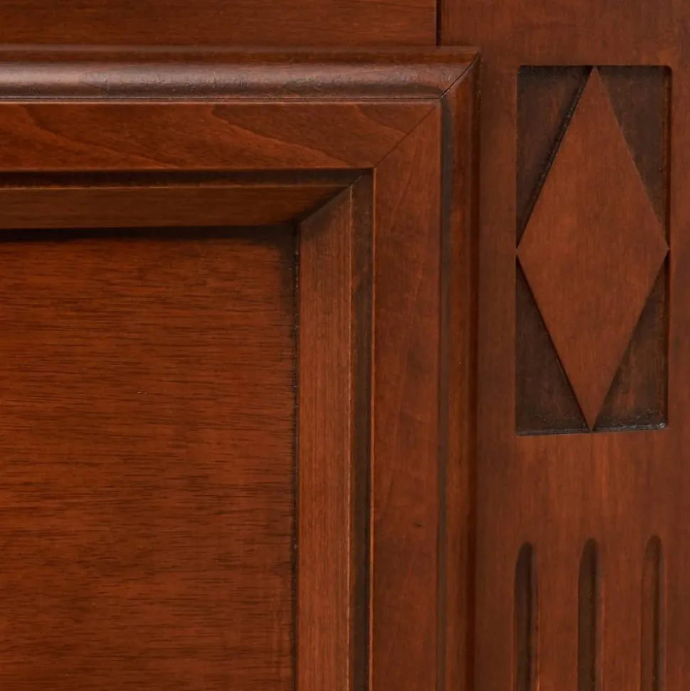 Hochkommode in Walnussbraun - Dramos