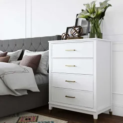 Hochkommode in Weiß und Gold - Blames