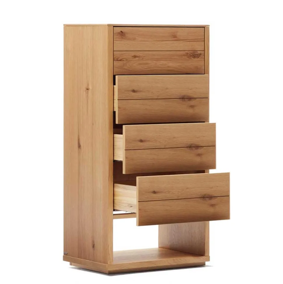 Hochkommode mit vier Schubladen und Fach - Algaro