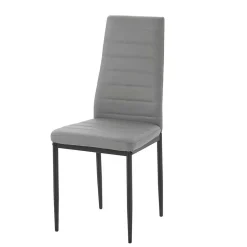 Hochlehner Essstuhl in Grau & Schwarz - Padru (4er Set)