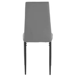 Hochlehner Essstuhl in Grau & Schwarz - Padru (4er Set)