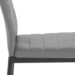 Hochlehner Essstuhl in Grau & Schwarz - Padru (4er Set)