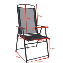 Hochlehner Gartenstühle klappbar - Alcamo (2er Set)