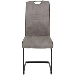 Hochlehner Schwingstuhl in Grau & Schwarz - Milly (Set)