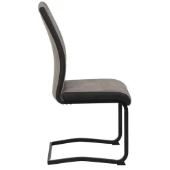 Hochlehner Schwingstuhl in Grau & Schwarz - Milly (Set)