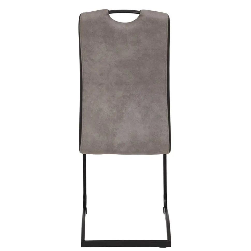 Hochlehner Schwingstuhl in Grau & Schwarz - Milly (Set)