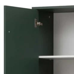 Hochschrank in Dunkelgrün & Gold - Aqua