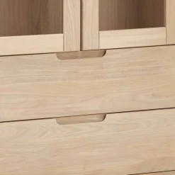 Hochwertige Massivholz Vitrine 2-türig - Vangus I