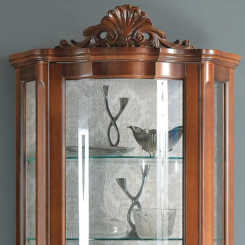 Hochwertige Vitrine im Barock Stil Dentro 214cm hoch