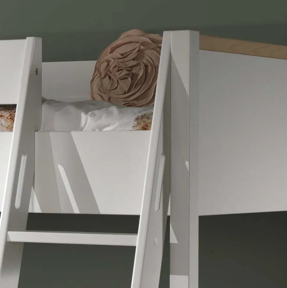 Hochwertiges Hochbett mit Schrank - Rikardio (dreiteilig)