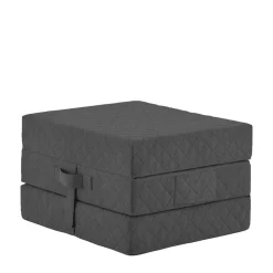 Hocker Faltmatratze in Anthrazit Webstoff - Indyron