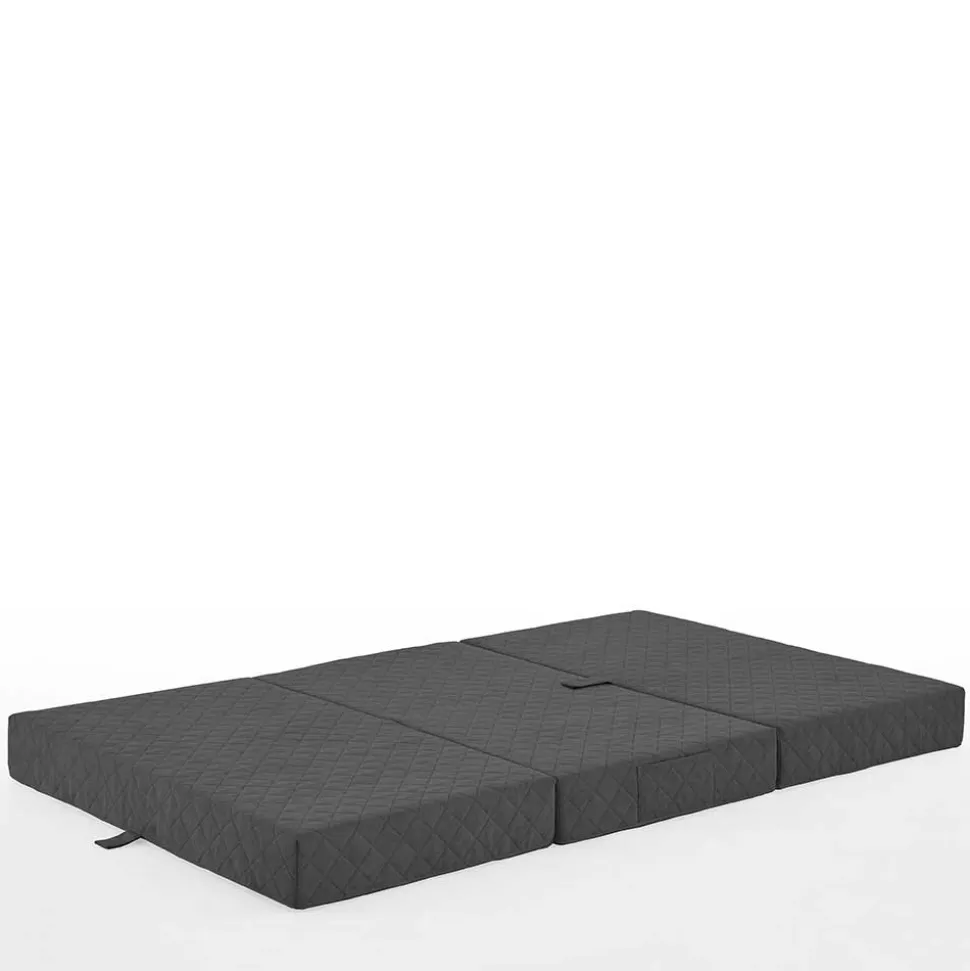 Hocker Faltmatratze in Anthrazit Webstoff - Indyron