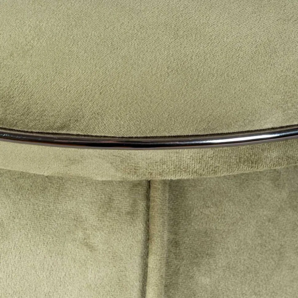 Hocker in Oliv Grün mit Dunkelgrau - Enlino