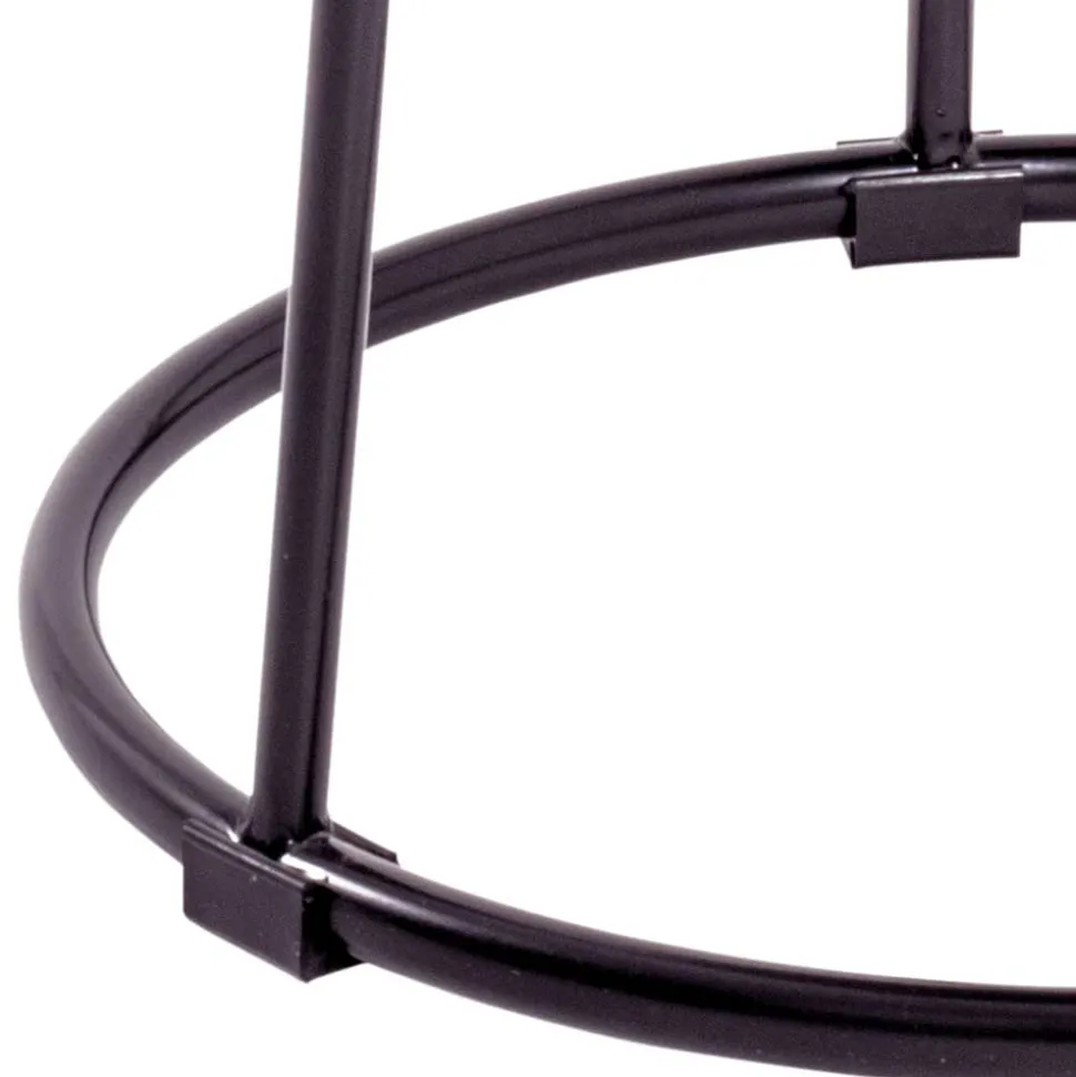 Hocker mit Samt Rosen Motiv - Henrics