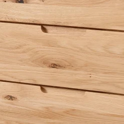 Hohe Holzkommode aus Wildeiche Massivholz - Darcona