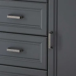 Hohe Kombi-Kommode in Dunkelgrau - Joe