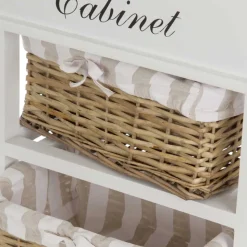 Hohe Kommode Efate mit Körben