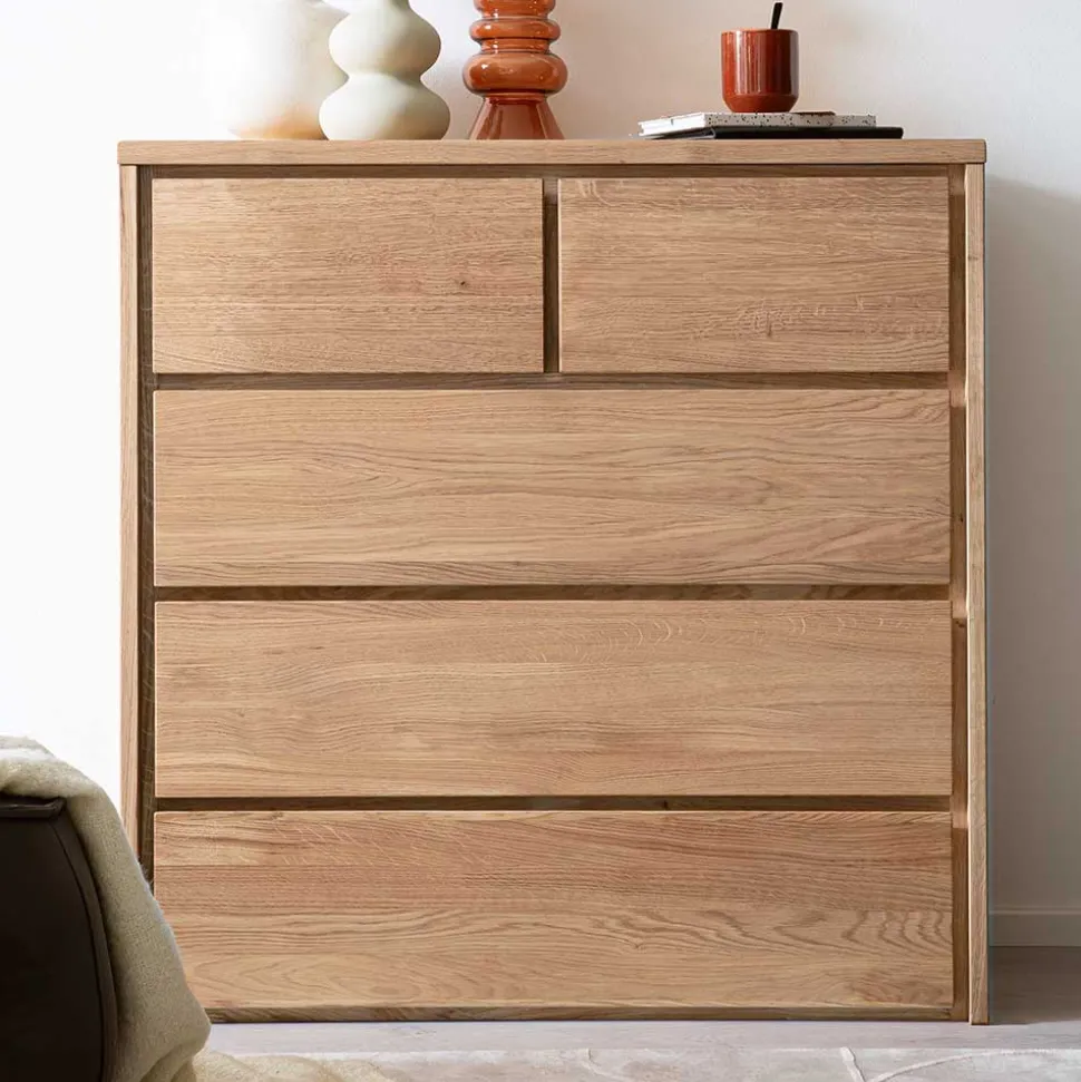 Hohe Kommode mit fünf Schubladen - Villa