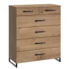 Hohe Kommode mit sechs Schubladen - Anota