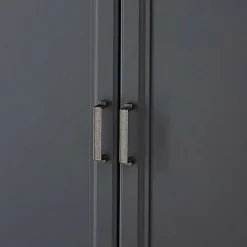 Hohe Türen-Kommode in Dunkelgrau - Joe