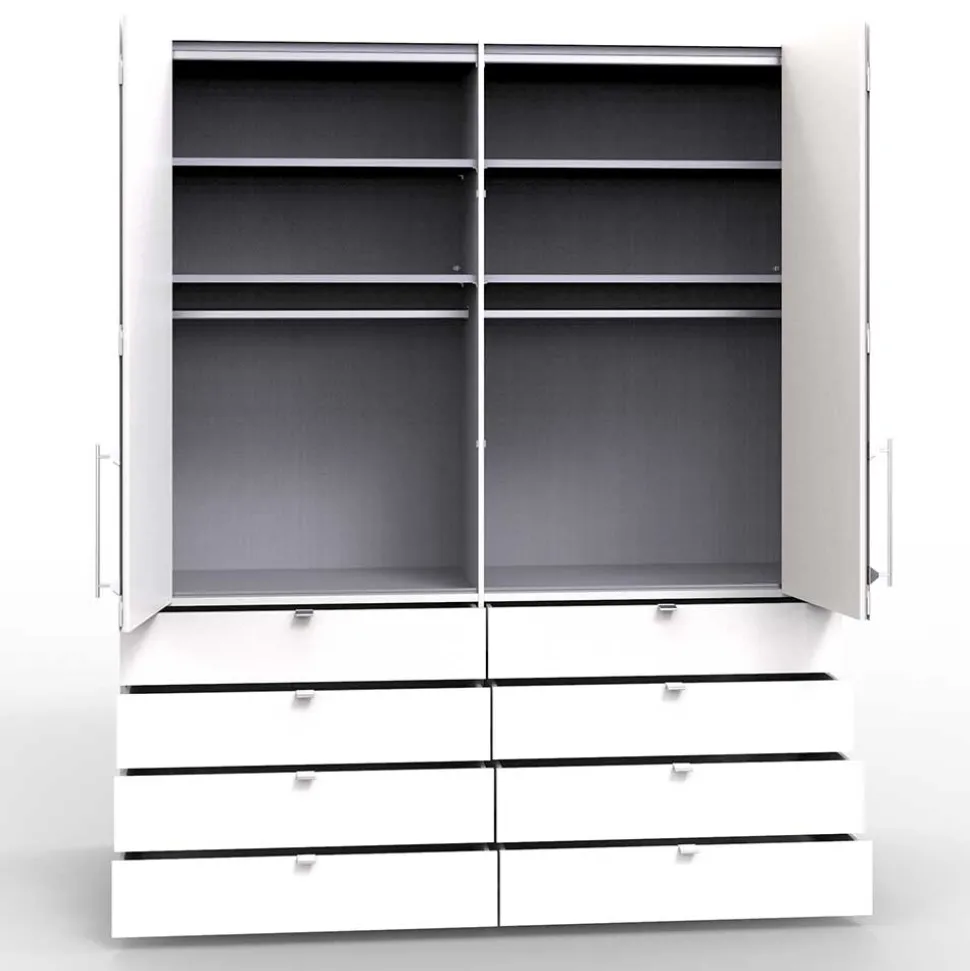 Hoher Kleiderschrank 2 türig - Bosays