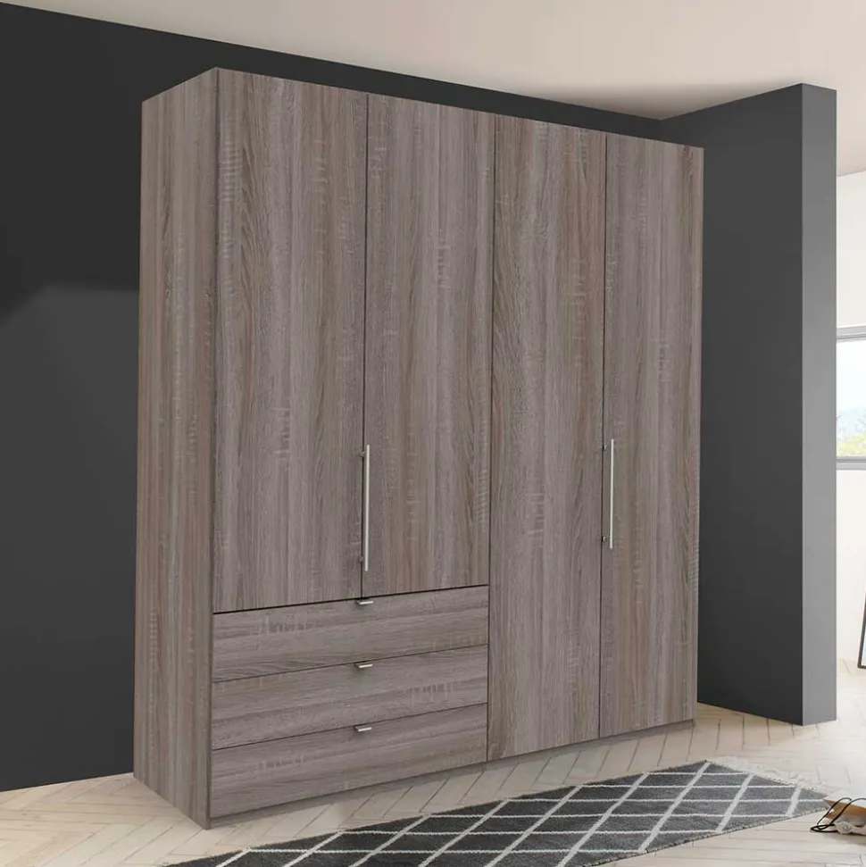 Holz Dekor Schlafzimmerschrank mit Falttüren - Crenba