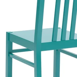 Holz Esszimmerstuhl in Türkis Grenium aus Buche (2er Set)