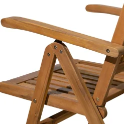 Holz Gartenstuhl mit hoher Lehne - Cara (2er Set)