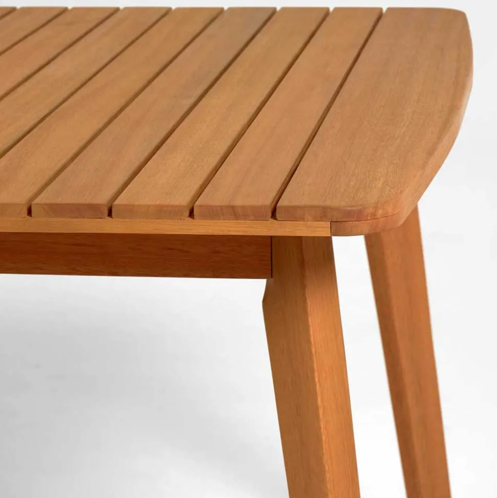 Holz Gartentisch mit Butterflyauszug - Delphio