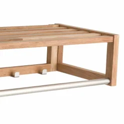 Holz Wand-Garderobe aus geölter Eiche - Helvana