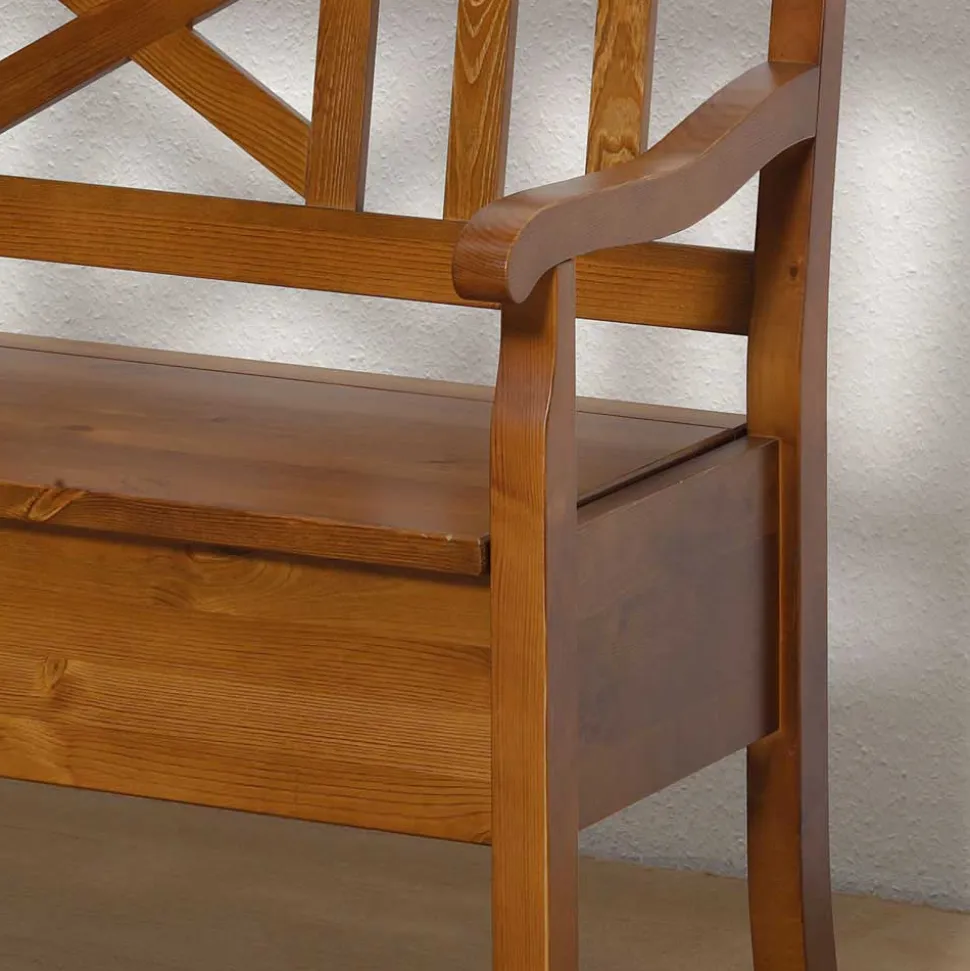 Holzbank Bistrita mit Truhe