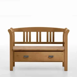 Holzbank Giurgia mit Rückenlehne