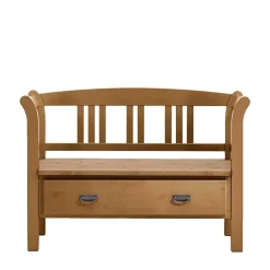 Holzbank Giurgia mit Rückenlehne