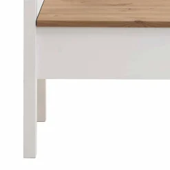 Holzbank Lugon in Weiß Laugenfarben