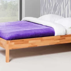 Holzbett Middle aus Kernbuche Massivholz